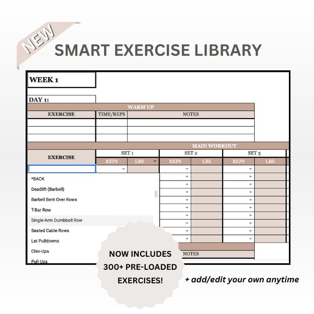 Personal Trainer Template Bundle (Nude) | Build Workout, Nutrition & Client Management Programs