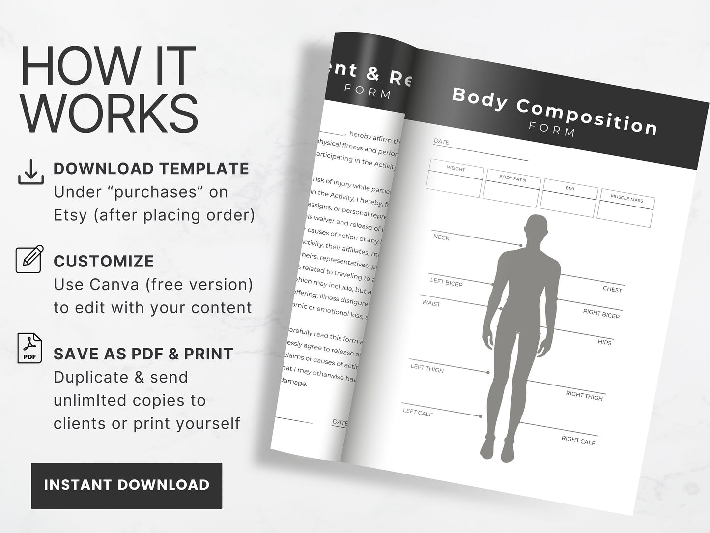 Printable Personal Trainer Intake Forms & Assessment Forms: Onboard New Clients