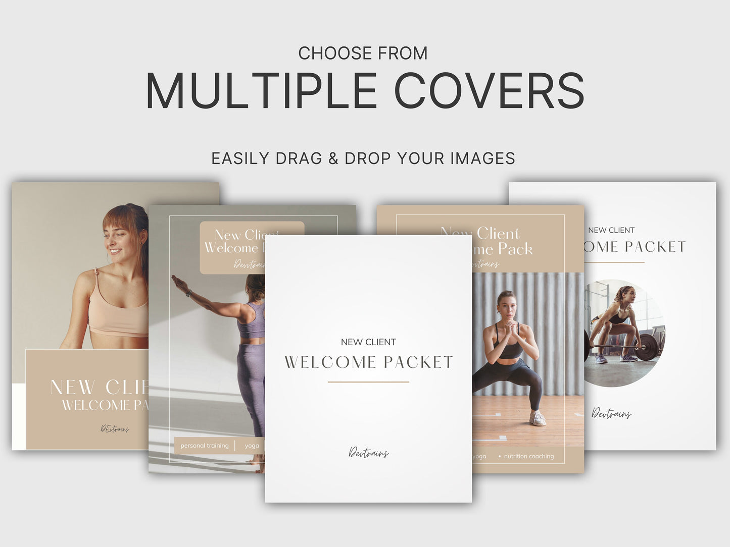 Client Onboarding Kit Templates Welcome Packet - Custom & Editable for New Clients (Nude)